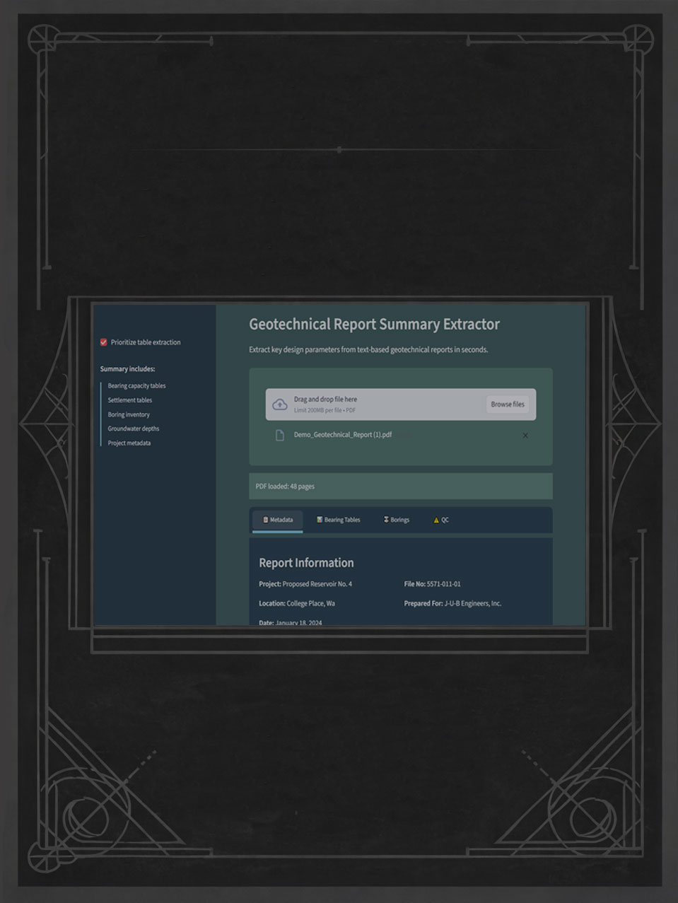 Geotech Report Extractor